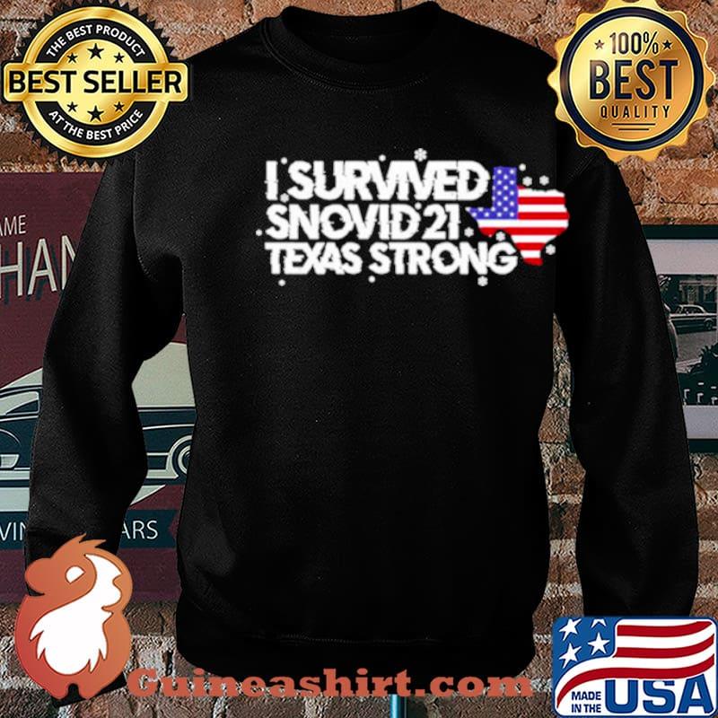 I survived Snovid 2021 Texas Strong America flag s Sweater