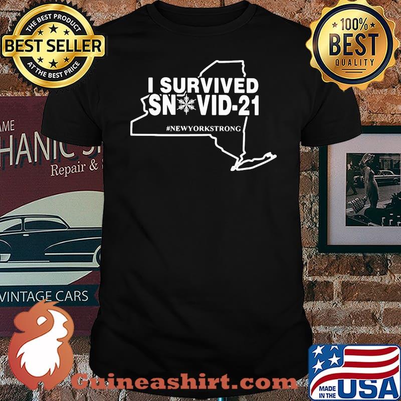 I Survived Snovid 21 Newyork Strong Snow Covid 19 Shirt