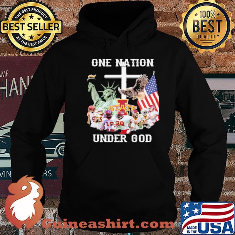 Iowa State Cyclones one nation under god American flag 2021 shirt