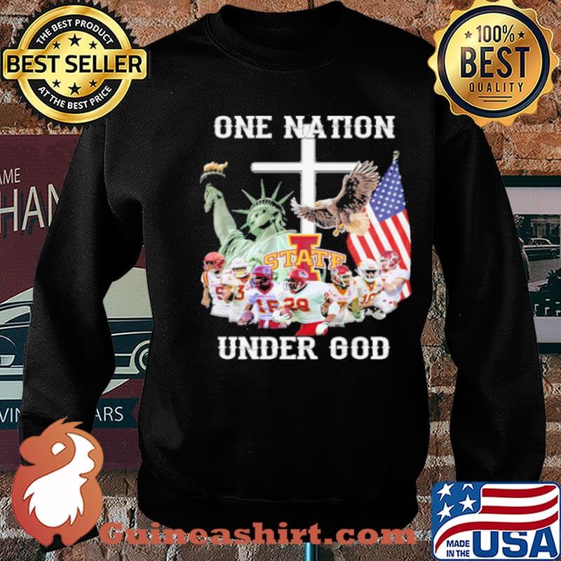 Iowa State Cyclones one nation under god American flag 2021 s Sweater