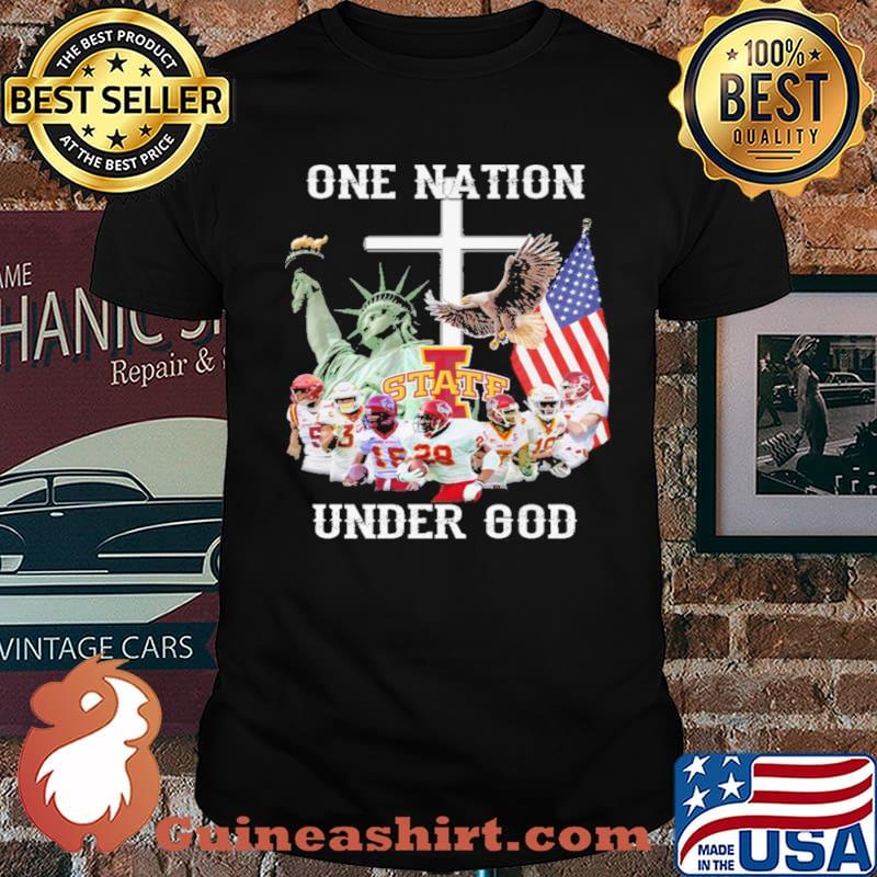 Iowa State Cyclones one nation under god American flag 2021 s Unisex
