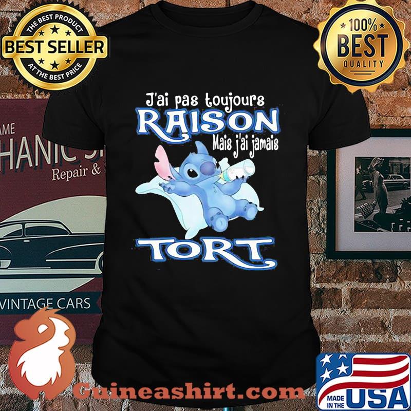 J’ai Pas Toujours Raison Mais Jamais Tori Stitch Drink Milk Shirt