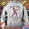 Just A Girl Who Loves Cricket Colors Shirt Sweater