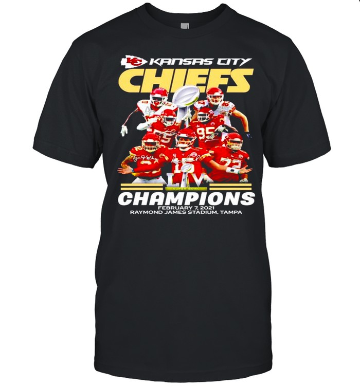 Kansas City Chiefs super bowl champions 2021 Raymond James Stadium Tampa shirt