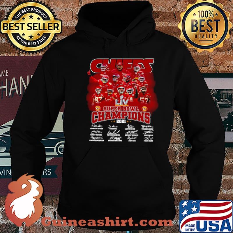 Kansas City Chiefs super Bowl Champions 2021 signatures shirt
