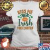 Kiss Me I’m Irish Vaccinated Lip Patrick’s Day Shirt Ladies tee