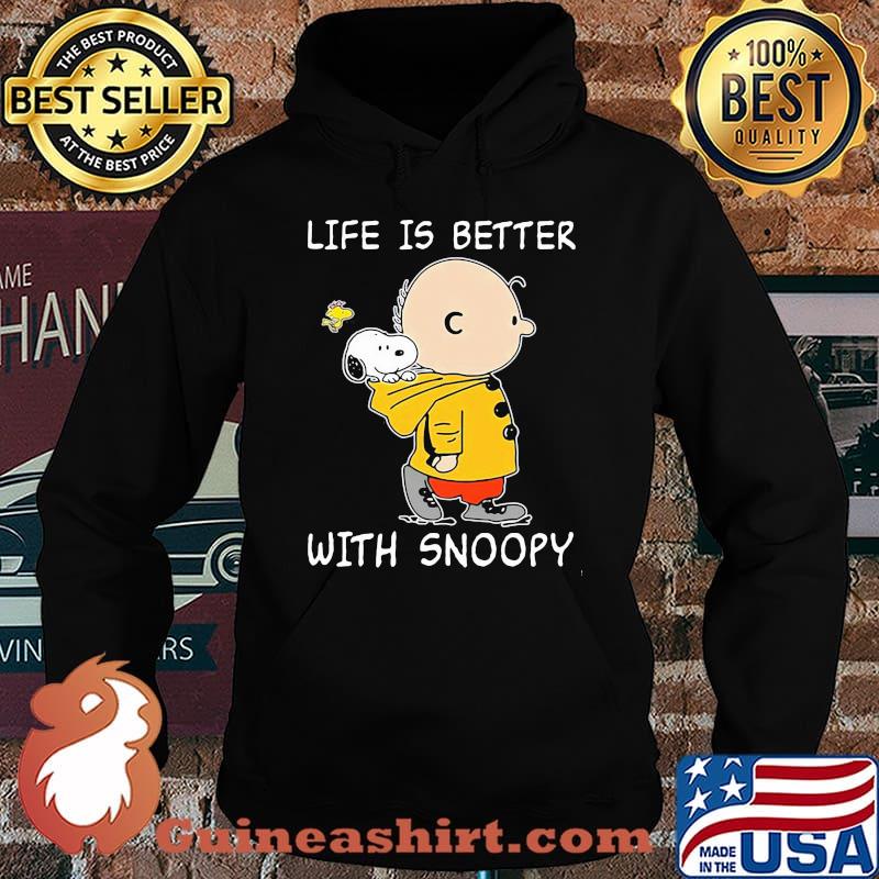 Life Is Better With Snoopy Charlie Woodstock Shirt Hoodie