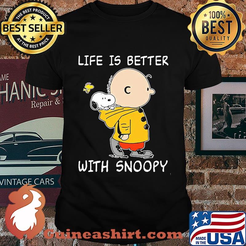 Life Is Better With Snoopy Charlie Woodstock Shirt