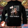 My Home Is In Heaven I’m Just Traveling Through This World Horse Flag Shirt Sweater