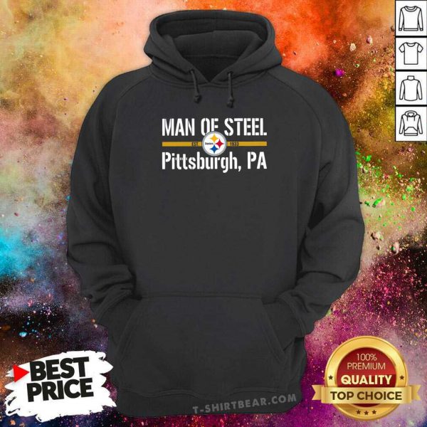 Nonplussed Man Of Steel Est 1933 Pittsburgh Steelers PA Shirt - Image 5