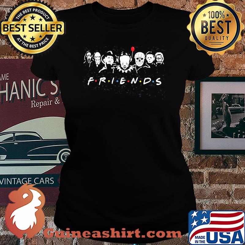 Official Friends Horror Characters Shirt Laides tee