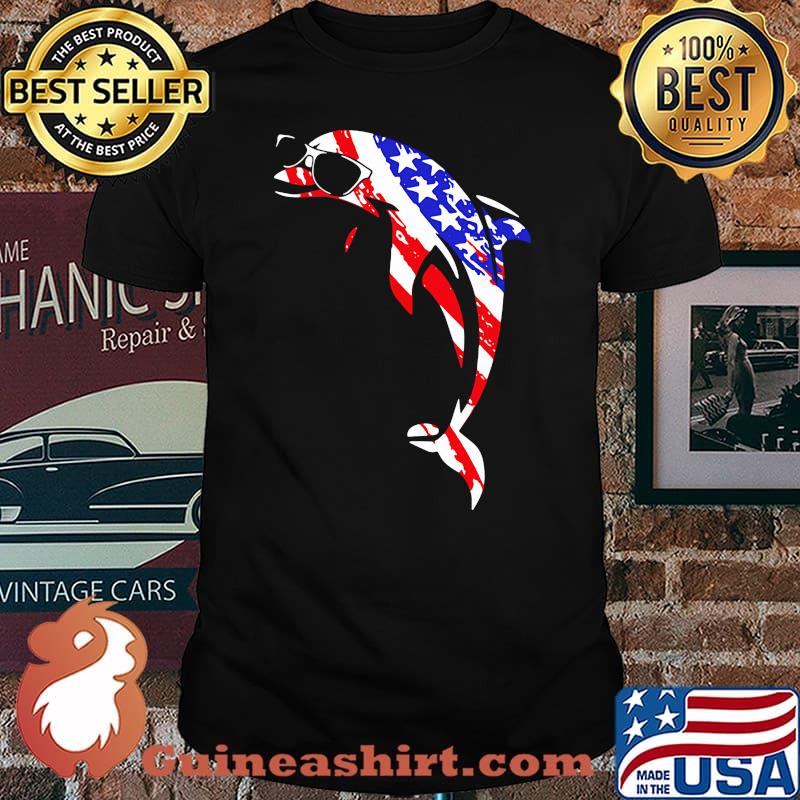 Official The Dolphin American Flag Shirt