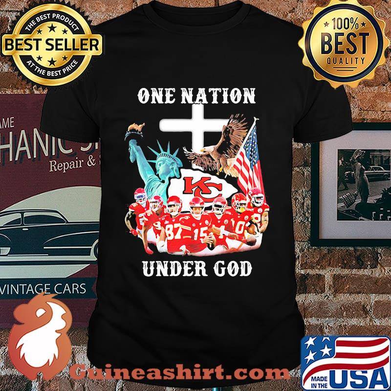 One Nation Under God Flag Us Kansas City Chiefs Shirt