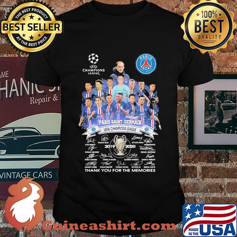 Paris Saint Germain Champions League Thank You For The Memories Signature Shirt