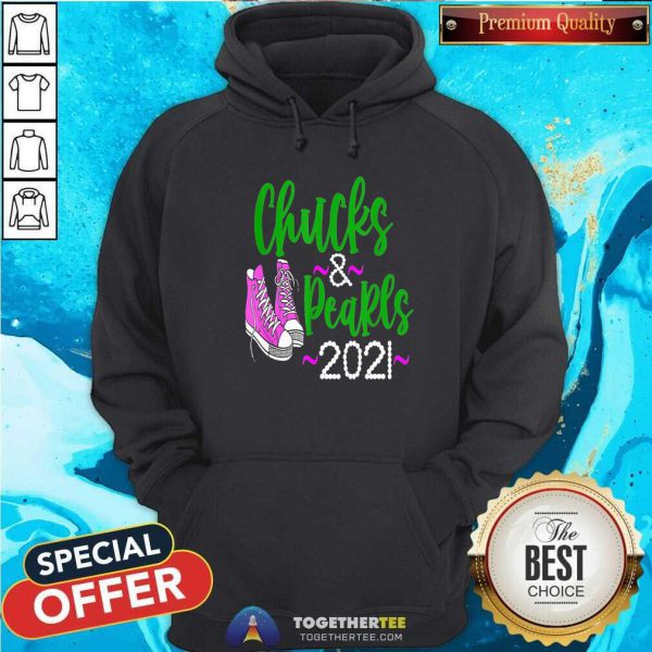 Perfect Kamala Harris Chucks And Pearls 2021 Shirt - Image 2