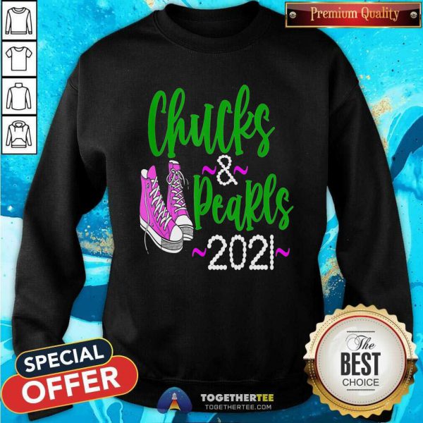 Perfect Kamala Harris Chucks And Pearls 2021 Shirt - Image 5