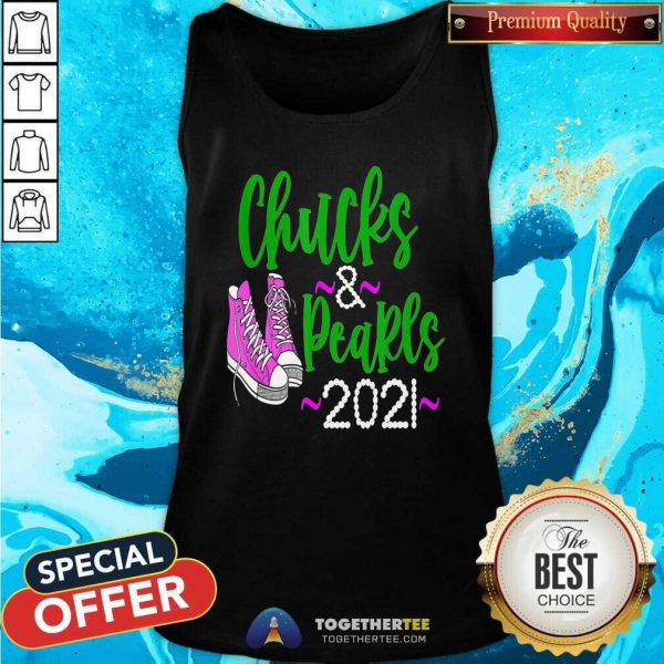 Perfect Kamala Harris Chucks And Pearls 2021 Shirt - Image 4