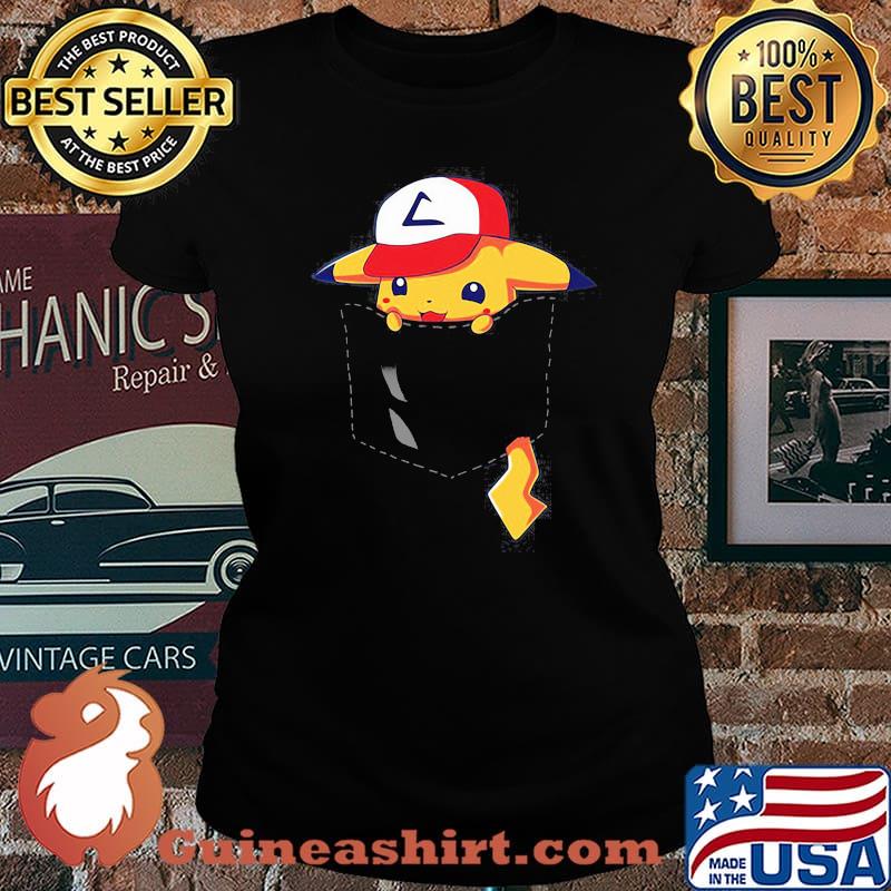 Pikachu Pokemon Cartoon Shirt Laides tee