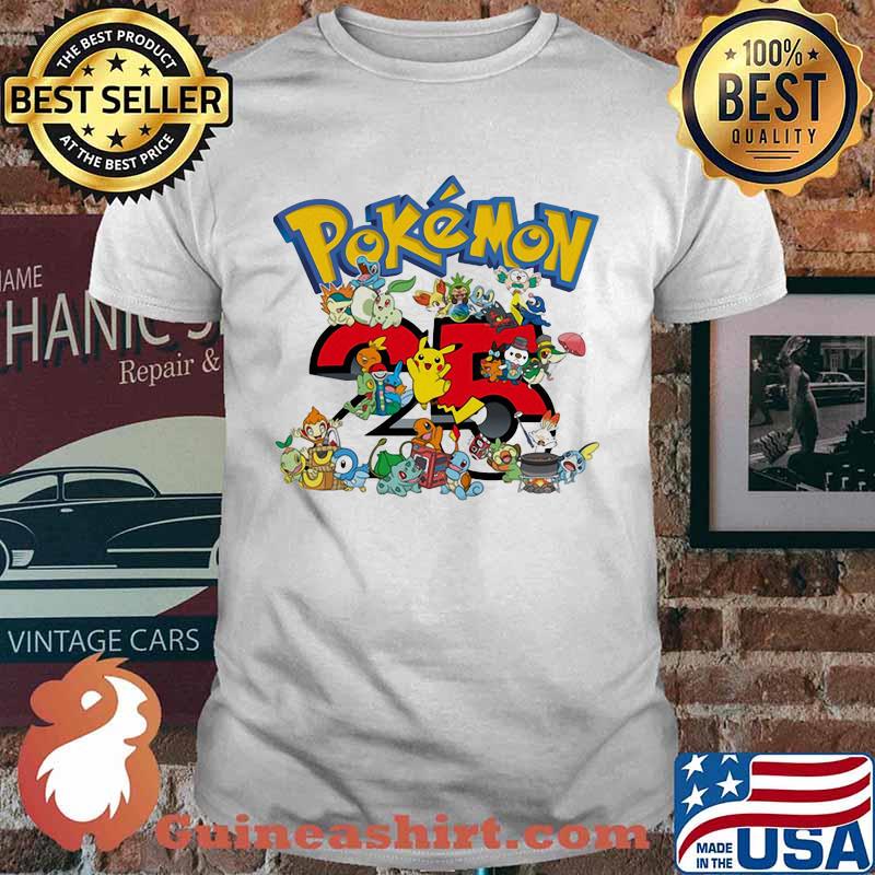 Pokemon 25 Th Anniversary Shirt