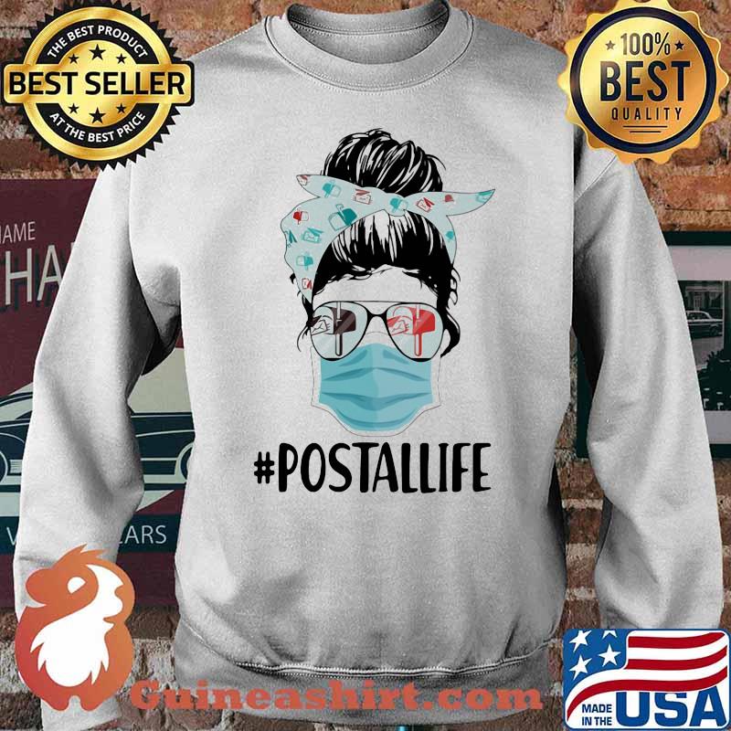 Postallife Ladies Wear Mask Sunglasses Shirt Sweater