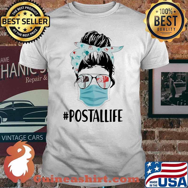 Postallife Ladies Wear Mask Sunglasses Shirt