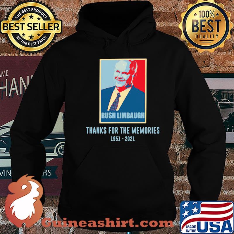 Rush Limbaugh Thanks For The Memories 1951 2021 Retro Shirt