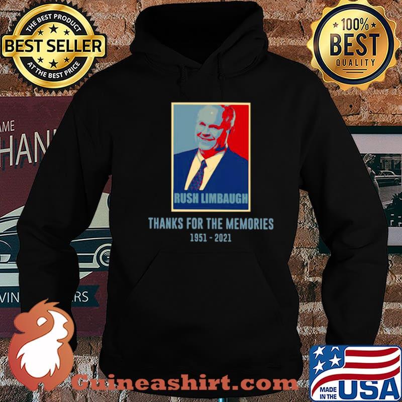 Rush Limbaugh Thanks For The Memories 1951 2021 Vintage shirt