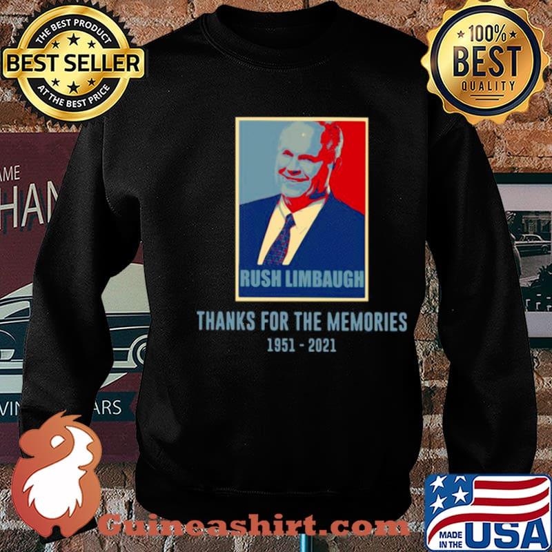 Rush Limbaugh Thanks For The Memories 1951 2021 Vintage s Sweater