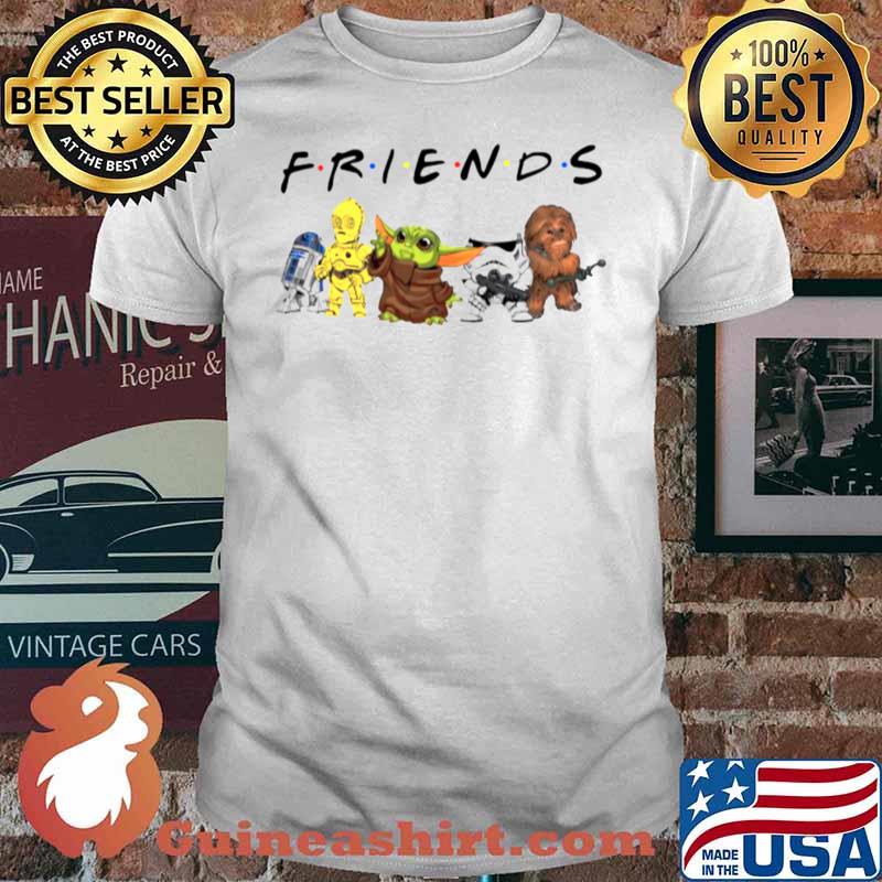 Star War Baby Yoda R2d2 Chewbacca Parappa Bot And Battlefront With Friends shirt