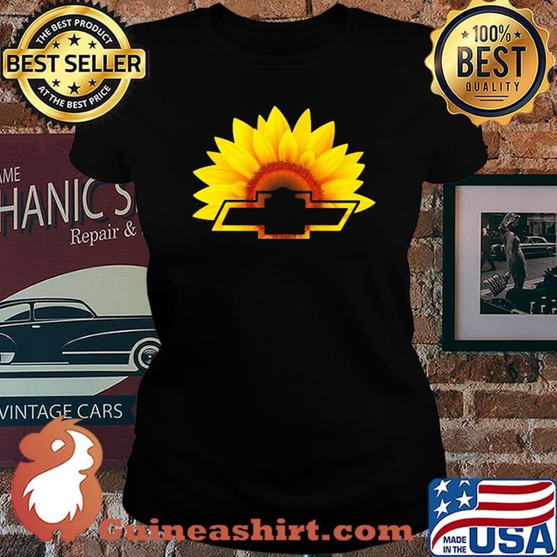 Sunflower Logo Car Chevrolet Of General Motors Corporation Shirt Laides tee