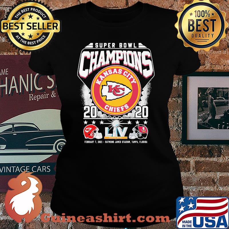 Super Bowl Champions 2020 Kansas City Chiefs Liv Shirt Laides tee