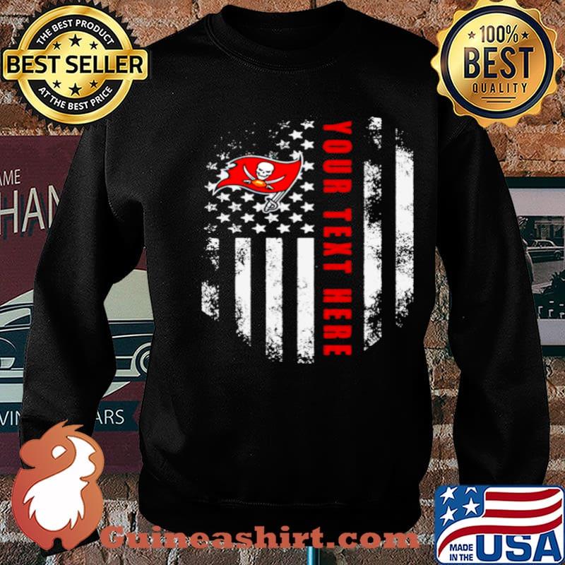 Tampa Bay Buccaneers Your Text Here 2021 American Flag s Sweater