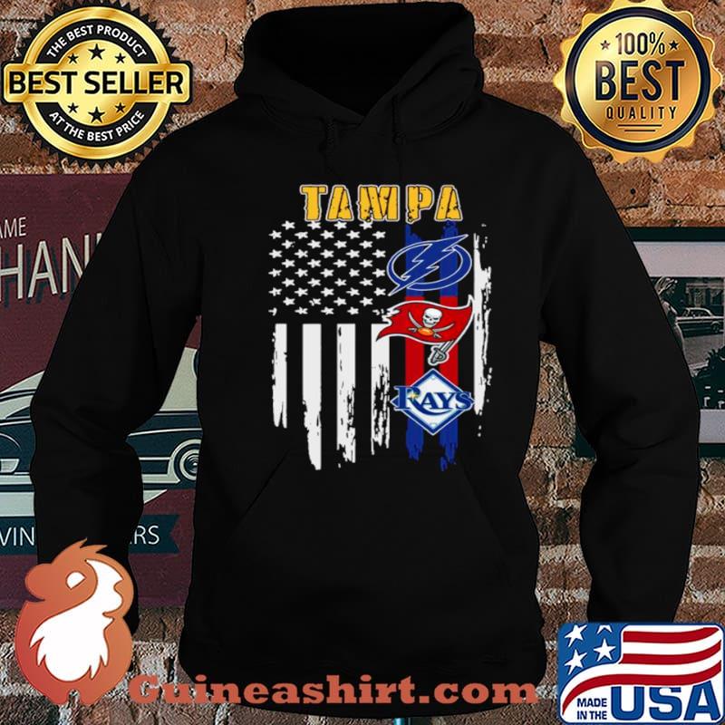 Tampa Sports Lightning Buccaneers And Rays 2021 American Flag shirt