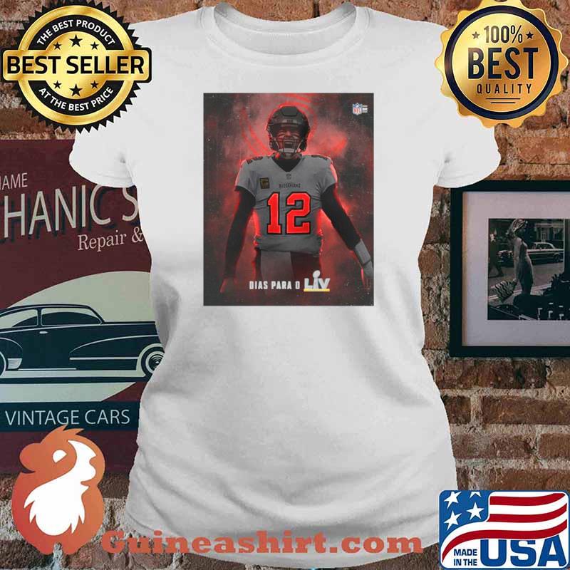 Tom Brady Tampa Bay Buccaneers Dias Para O Lv Super Bowl 2021 Ladies tee
