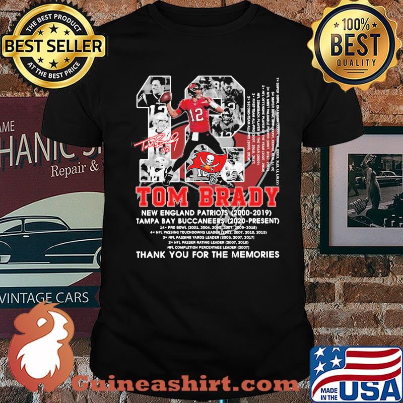 Tom Brady Tampa Bay Buccaneers Thank You For The Memories Shirt Unisex