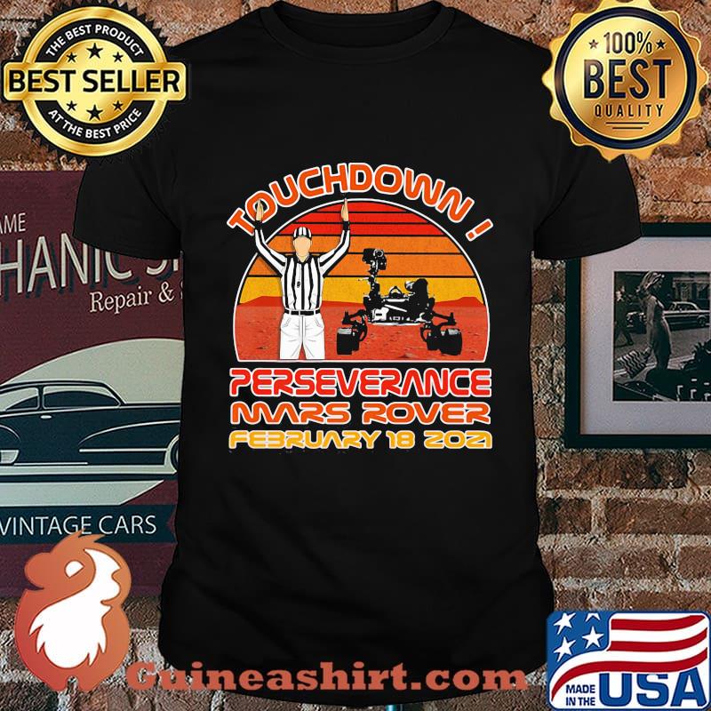 Touchdown Perseverance Mars Rover February 2021 Sunset Vintage Shirt