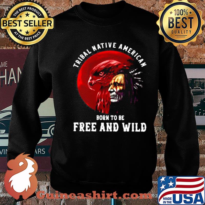 Tribal Native American Born To Be Free And Wild Sunset s Sweater