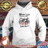 When Life Throws You A Curve Lean Into It Superbike Flowers Shirt Hoodie