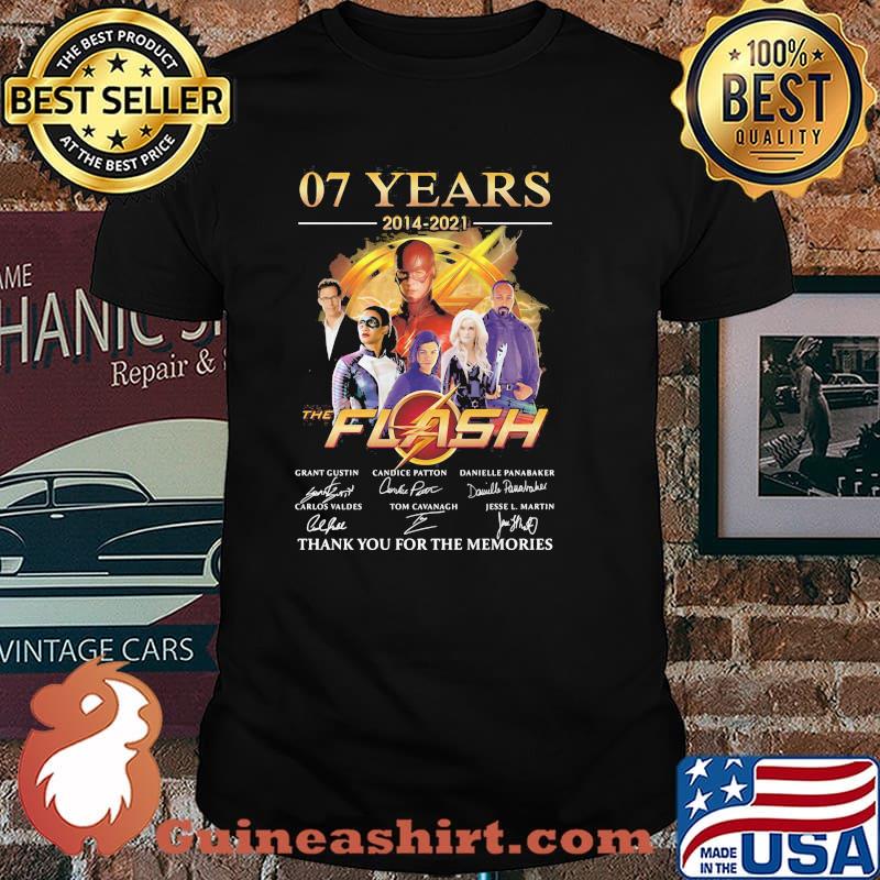 07 Years 2014 2021 The Flash Thank You For The Memories Signature Shirt