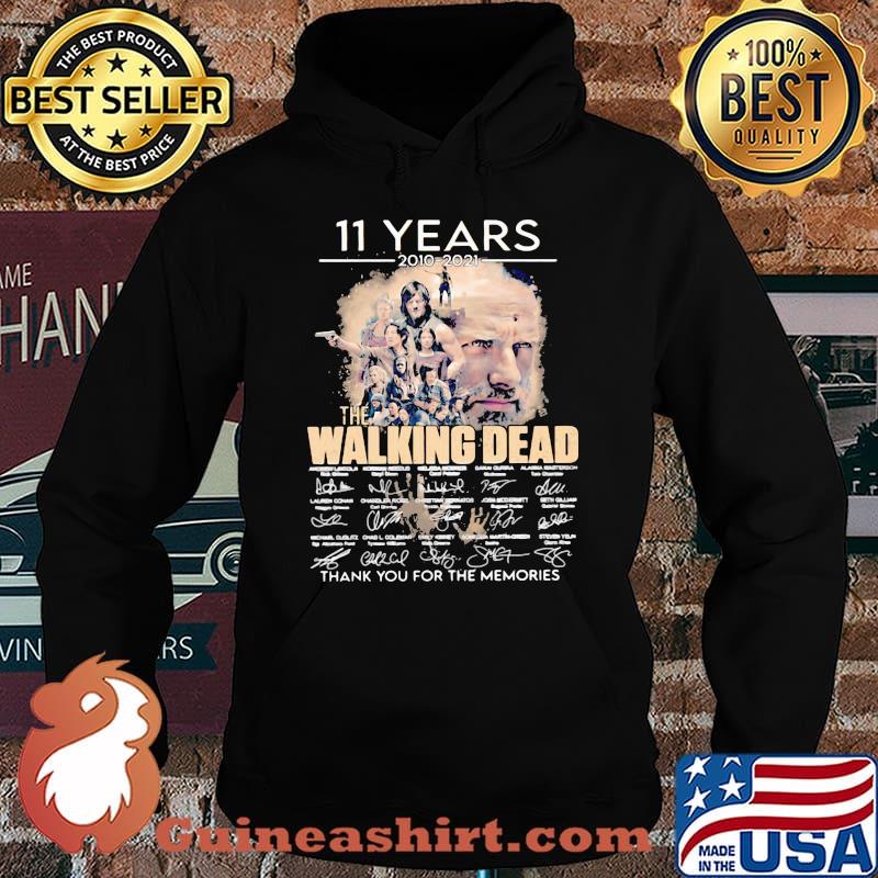 11 Years 2010 2021 The Walking Dead Thank You For The Memories Signature Shirt Hoodie