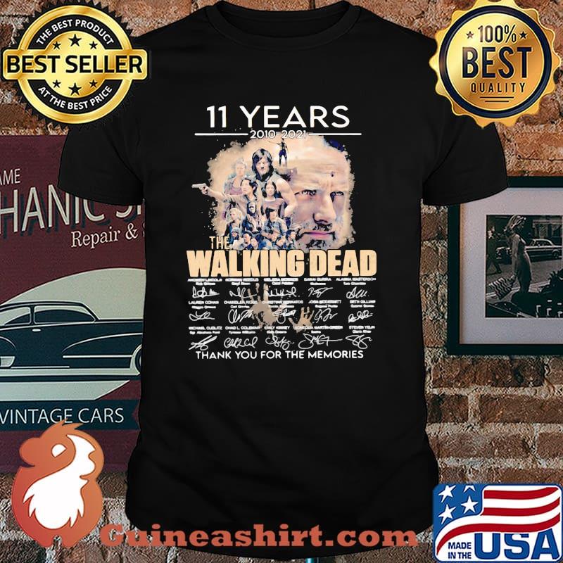 11 Years 2010 2021 The Walking Dead Thank You For The Memories Signature Shirt