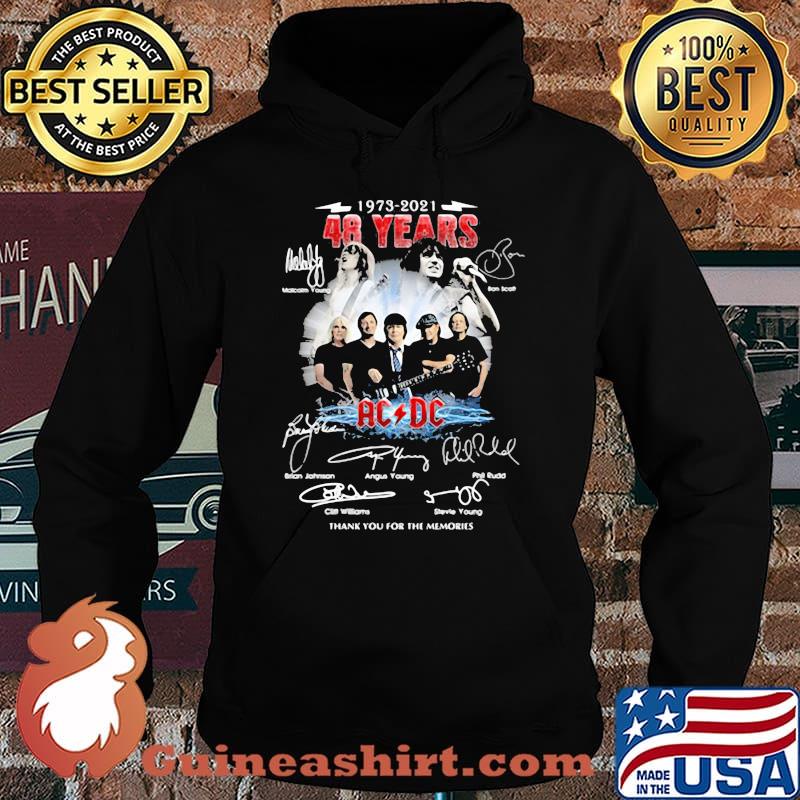 1973 2-21 48 Years Ac Dc Thank You For The Memories Signatures Shirt Hoodie