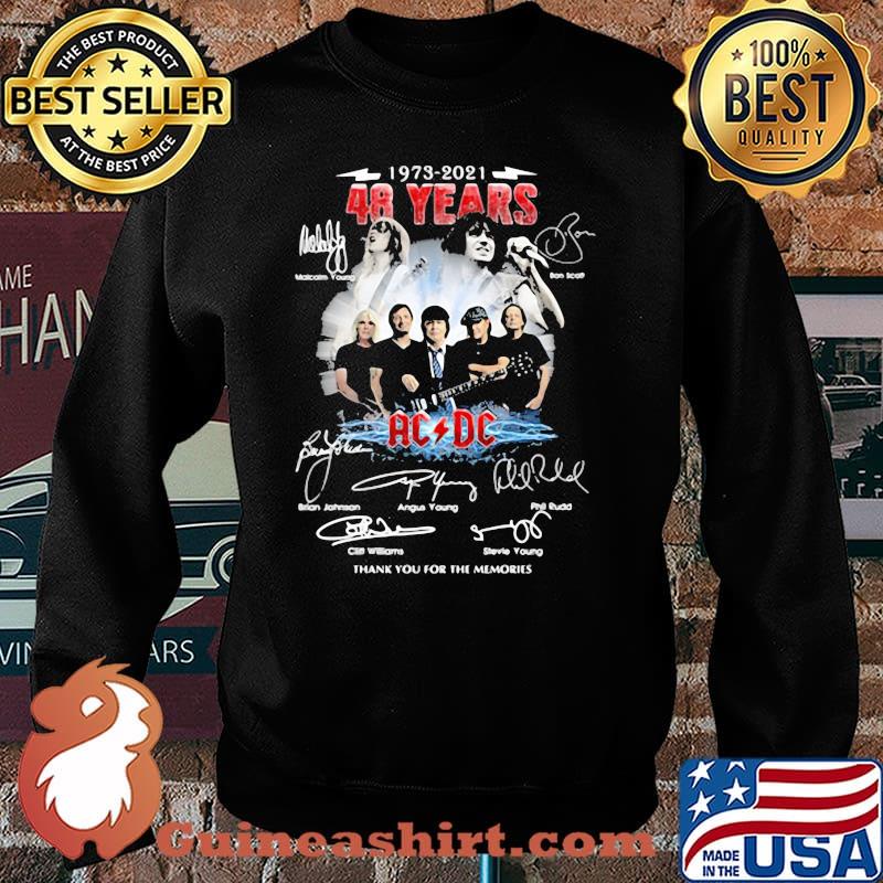 1973 2-21 48 Years Ac Dc Thank You For The Memories Signatures Shirt Sweater