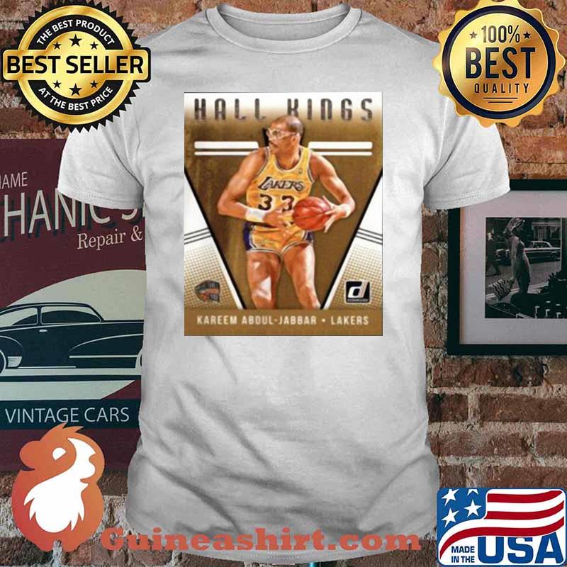 2018 2019 Donruss Hall Kings Basketball Card 12 Kareem Abdul Jabbar Los Angeles Lakers Shirt