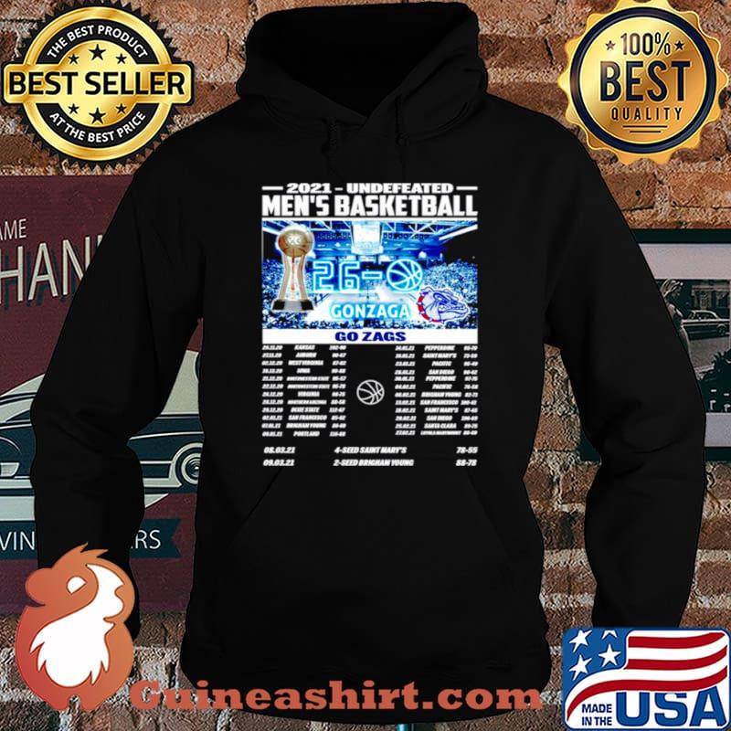 2021 undefeated men’s basketball Gonzaga Bulldogs Hoodie