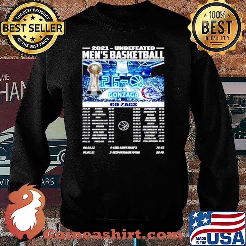 2021 undefeated men’s basketball Gonzaga Bulldogs Sweater