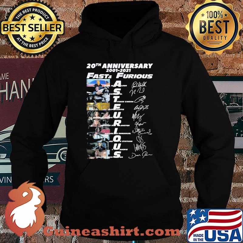 20th Anniversary 2001 2021 Fast And Furious Signature Shirt Hoodie