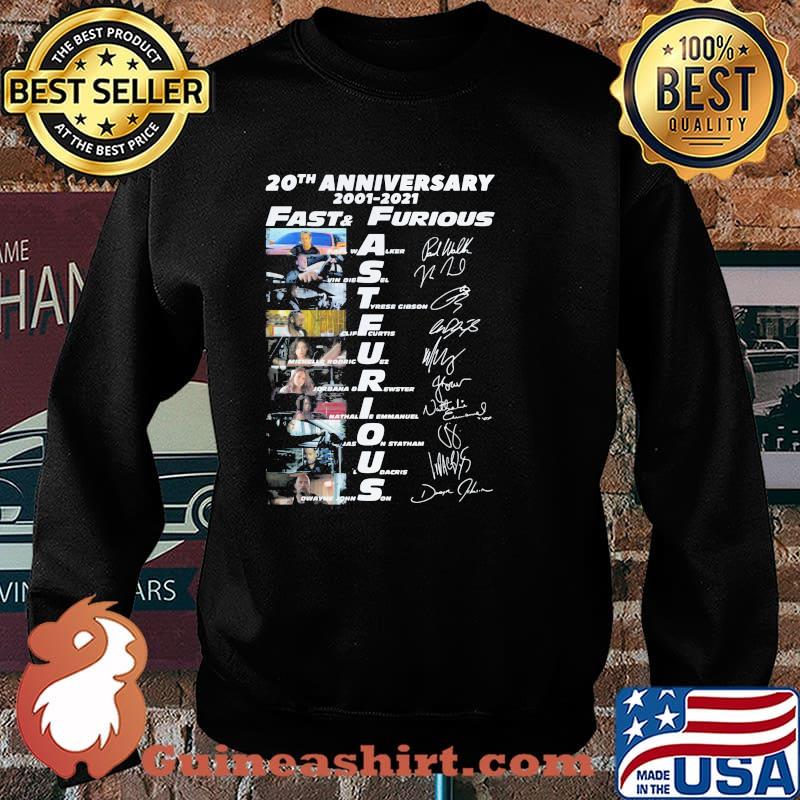 20th Anniversary 2001 2021 Fast And Furious Signature Shirt Sweater