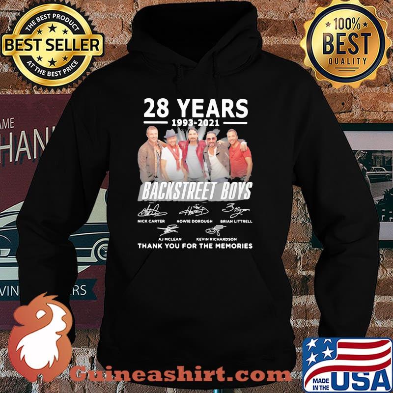 28 years 1993 2021 backstreet boys thank you for the memories signature Hoodie
