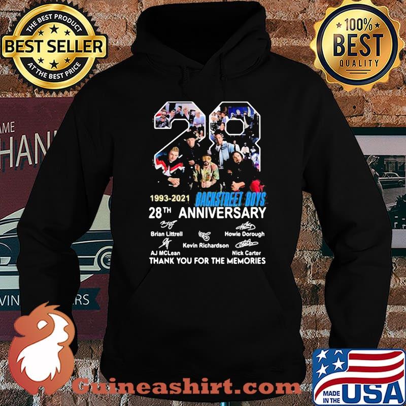 28th Anniversary 1993 2021 Backstreet Boys Thank You For The Memories Signature Shirt Hoodie
